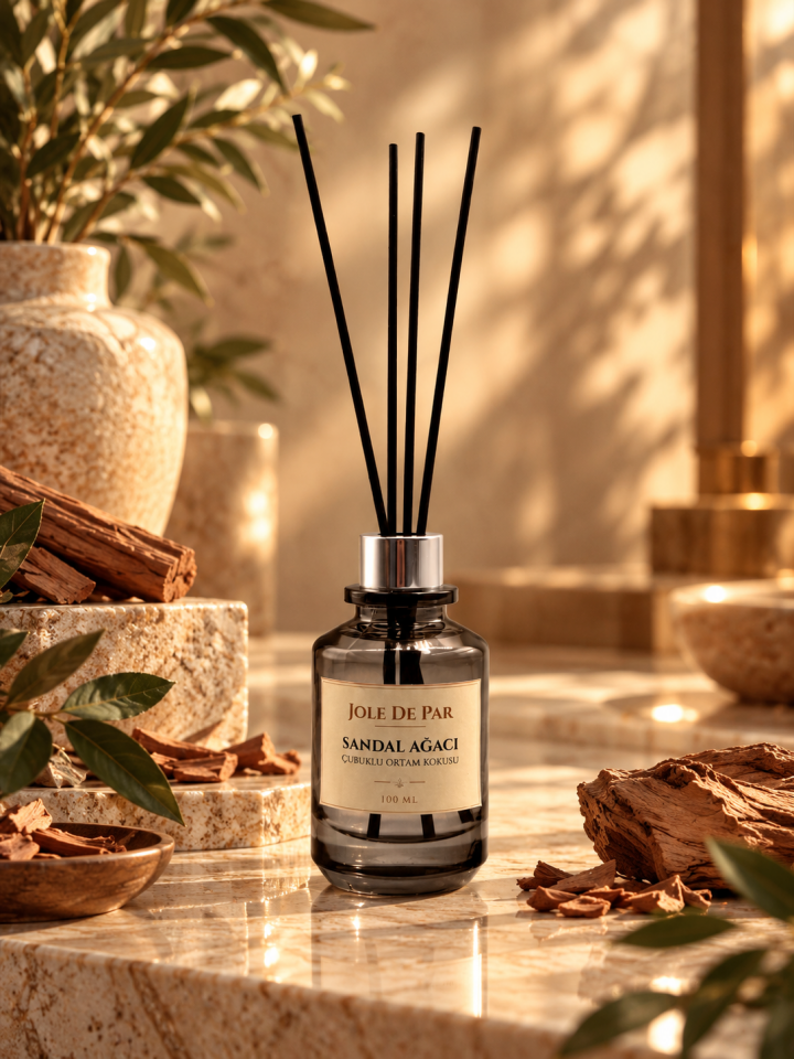 Jole De Par Sandal Ağacı 100 ml - Odunsu Kalıcı Çubuklu Oda Kokusu